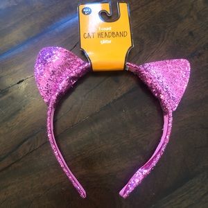 🎃 Pink Glitter Kitty Ears 🐾